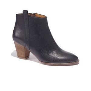 Madewell Black Leather Billie Bootie